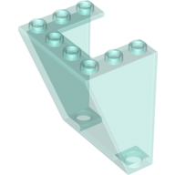 Lego doprava ostatní kapota čelní sklo 3x4x4, průhledná světle modrá (487292, 487242)